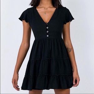 Princess Polly The Foster Mini Dress - Black